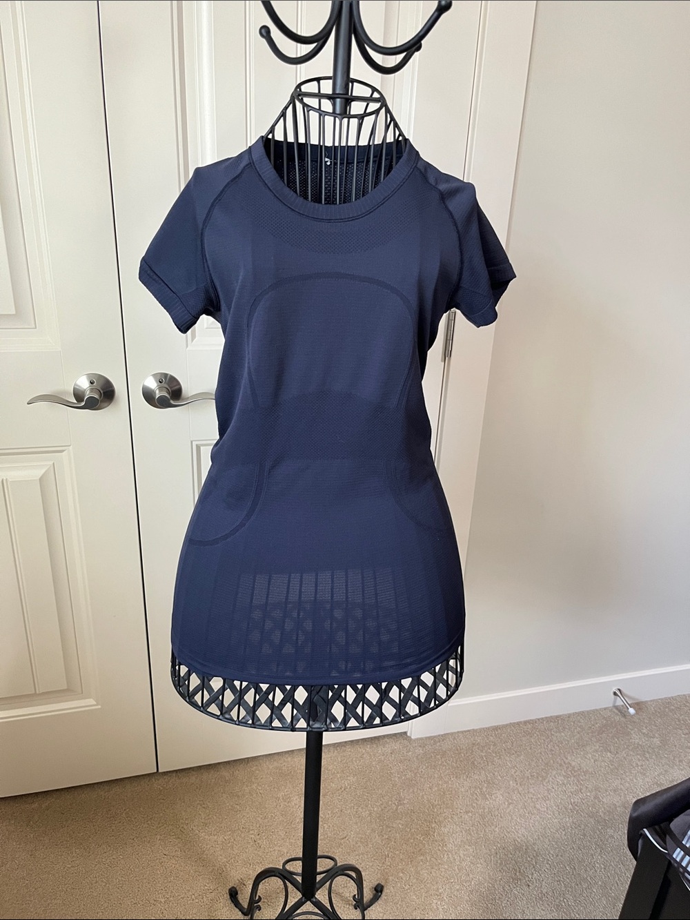 lululemon athletica Navy Short Sleeve Performance Tee